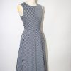 Quba & Co Tay Chevron Navy And White Striped Dress Best