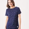 Quba & Co Molle Navy Albatross Embroidered T-Shirt New