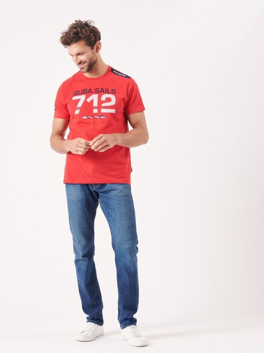 Quba & Co Nivo X-Series Red Quba Sails Graphic T-Shirt New