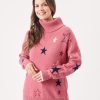 Quba & Co Sala Pink Knitted Star Design Jumper Online