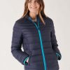Quba & Co Alderley Navy And Blue Down Packable Jacket Online
