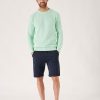 Quba & Co Kentmere Knit Crew Neck Mint Green Jumper Clearance