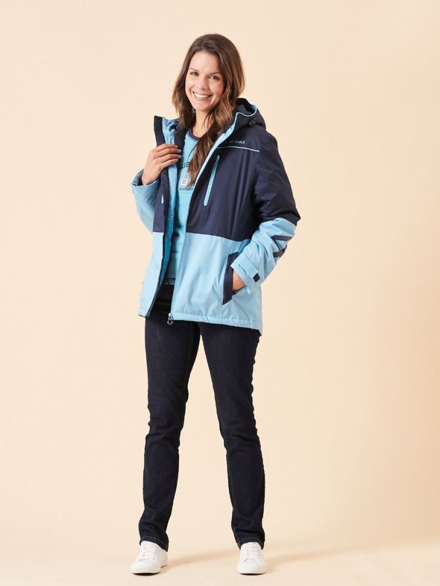 Quba & Co Oxel X-Series Navy And Blue Waterproof Jacket New