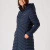 Quba & Co Kalmar Navy Long Padded Coat Hot