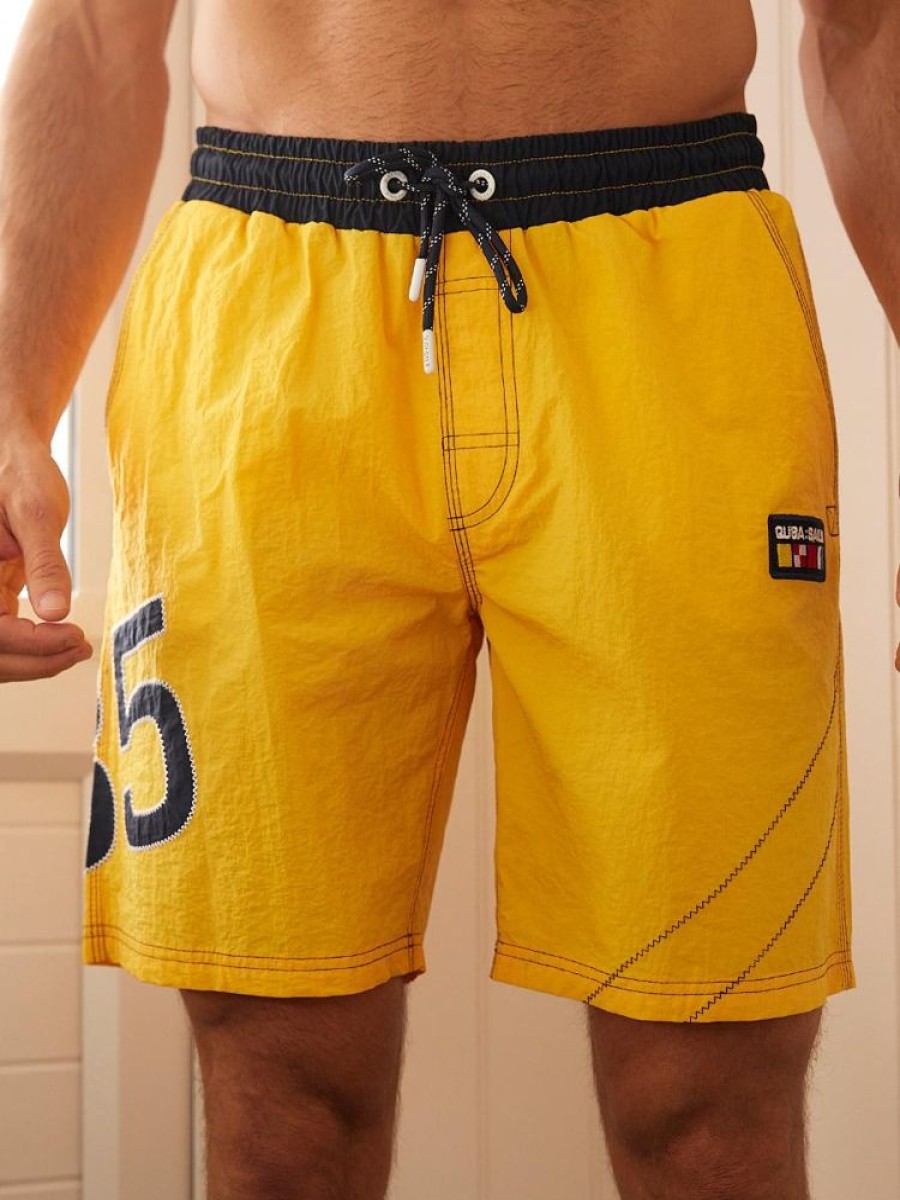 Quba & Co Rapids Yellow Swim Shorts Clearance