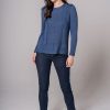 Quba & Co Miranda Tape Yarn Cable Jumper - Mykonos Blue Clearance